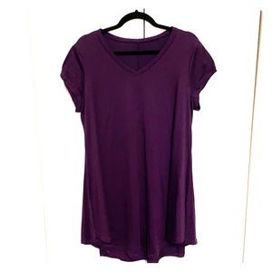 T Shirt Dress Purple